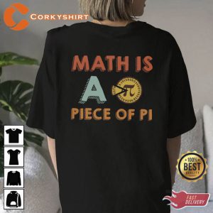 Vintage Math Is A Piece Of Pi Shirt