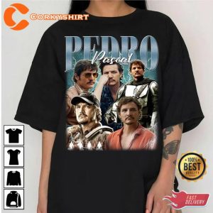 Vintage Pedro Pascal 90s Style Narco fan Gift Unisex T-Shirt