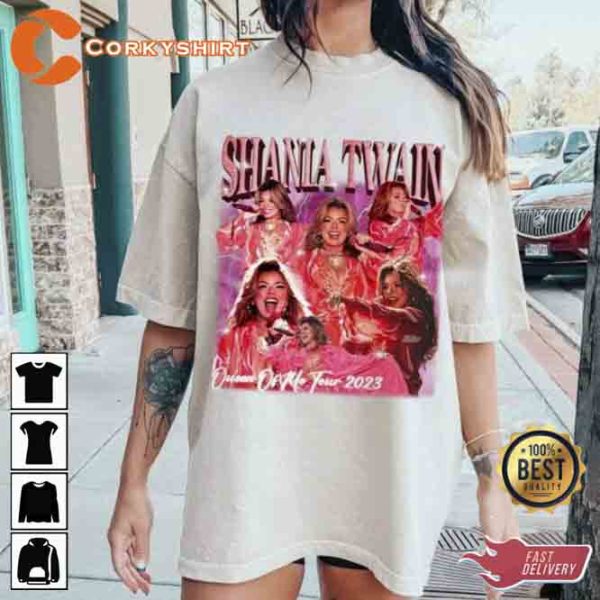 Vintage Queen Of Me Tour 2023 Shania Twain T-Shirt