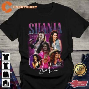 Vintage Shania Twain Queen Of Me Tour 2023 T-Shirt