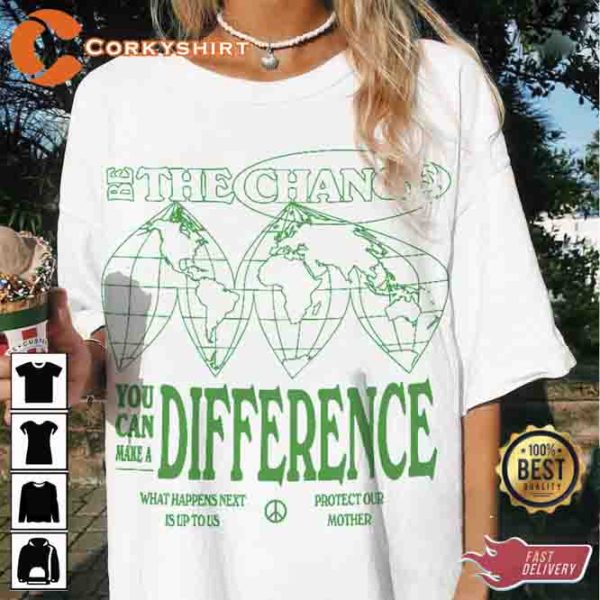 Vintage Style Earth Environmental T-shirt