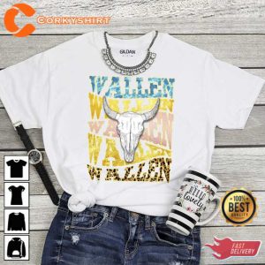 Wallen Western Cowboy Last Night Song Unisex T-Shirt
