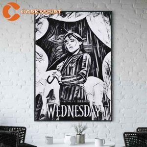 Wednesday Addams Umbrella Poster1