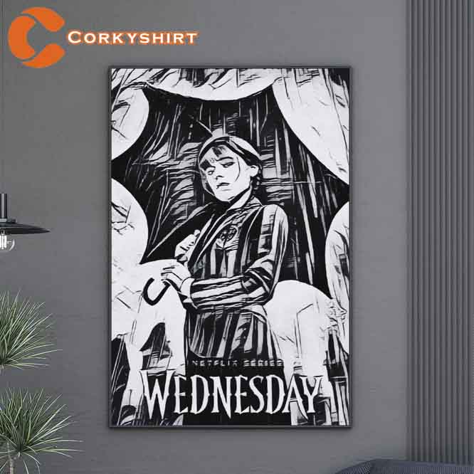 Wednesday Addams Umbrella Poster3