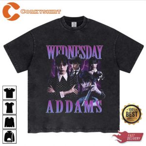 Wednesday Graphic Addams Family Jenna Ortega Tshirt