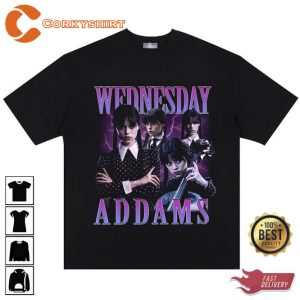 Wednesday Graphic Addams Family Jenna Ortega Tshirt