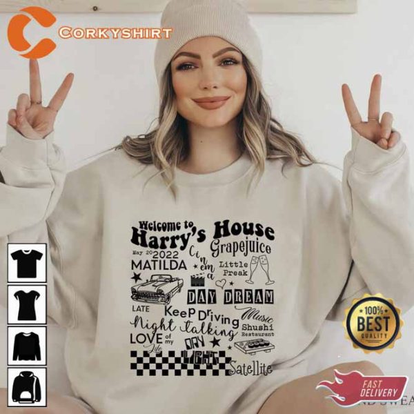 Welcome Harry’s House Track List Sweatshirt