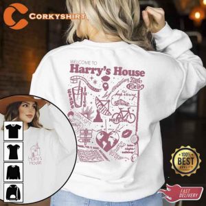 Welcome To Harry’s House Track List 2023 Pink Design Sweatshirt