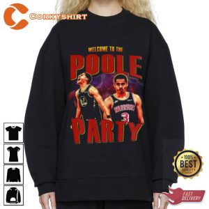 Welcome To The Poole Party Golden State Warriors Jordan Poole Vintage Sweatshirt