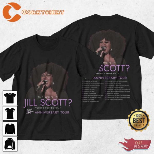 Who Is Jill Scott Tour 2023 Shirt