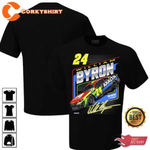 William Byron Hendrick Motorsports Black Axalta Accelerator T-Shirt