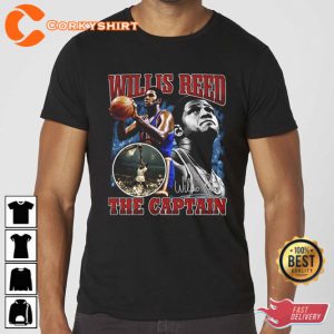 Willis Reed Legendary Knicks Star Vintage 90s Style T-Shirt