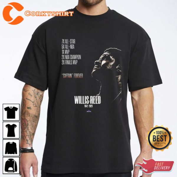 Willis Reed New York Knicks 1942 – 2023 Captain Forever Shirts