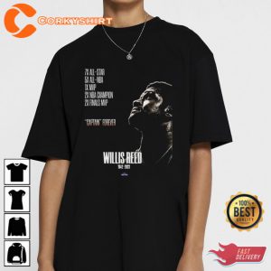 Willis Reed New York Knicks 1942 – 2023 Captain Forever Shirts