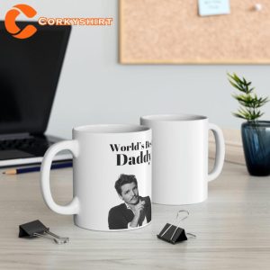 World’s Best Daddy Pedro Pascal fan Gift Ceramic Coffee Mug2