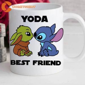 Yoda Best Friend Baby Yoda And Stitch Mug