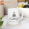 Find Your Chill Yoga Skeleton Ceramic Coffee Mug