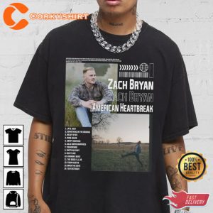 Zach Bryan American Heartbreak New Album Bootleg Inspired Shirt