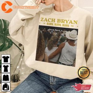 Zach Bryan Burn Burn Burn Tour 2023 Shirt Tour Music Concert