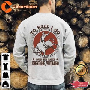 Zach Bryan Open The Gate To Hell I Go Rodeo Shirt
