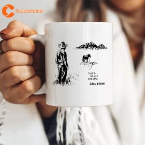 Zach Bryan Quiet Heavy Dream Coffee Mug Gift For Country Music Lovers