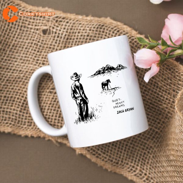 Zach Bryan Quiet Heavy Dream Coffee Mug Gift For Country Music Lovers