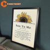 Zach Bryan Sun to Me Lyrics Poster