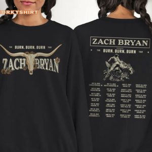 Zach Bryan The Burn Burn Burn Tour 2023 Unisex T-shirt