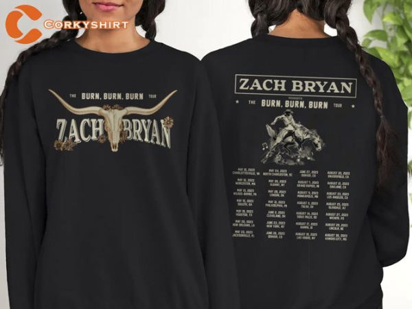Zach Bryan The Burn Burn Burn Tour 2023 Unisex T-shirt