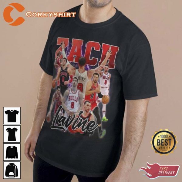 Zach Lavine Basketball Chicago Bulls Graphic Unisex T-Shirt