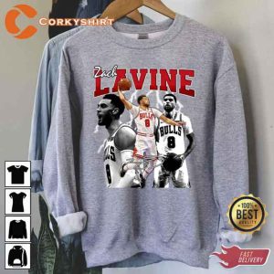 Zach Lavine Chicago Basketball Vintage 80s 90s Bootleg Sweatshirt
