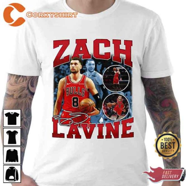 Zach Lavine Chicago Vintage Retro 80s 90s Bootleg Unisex T-Shirt