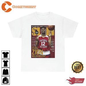 Zion Williamson Slam Magazine New Orleans Pelicans Basketball Shirt