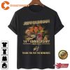 14th Anniversary Jeff Dunham 2009 2023 Thank You For Memories Signatures Sweatshirt