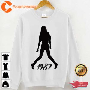 1987 Janet Jackson Girl Silhouette Unisex T-Shirt Gift For Fan