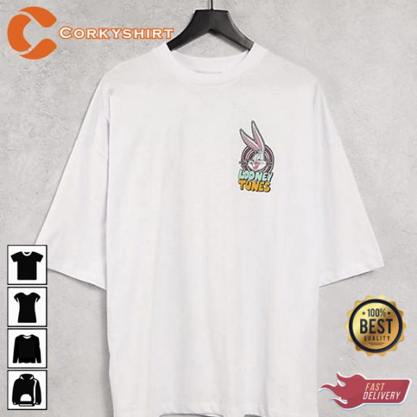 2 Side Looney Tunes Warner Bros Cartoon Childish Unisex T-shirt