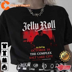 2022 Tour Roll Salt Lake City Jelly Roll Unisex T-Shirt Gift For Fan