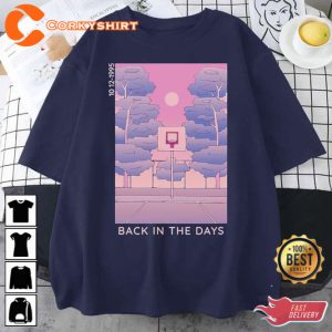 90s Anime Basketball Sunset Vaporwave Unisex T-Shirt