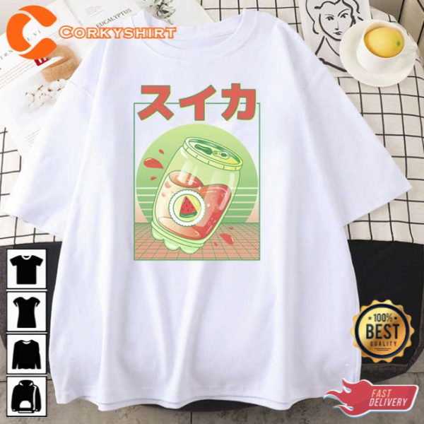 90s Japanese Watermelon Soda Vaporwave Aesthetic Unisex T-Shirt