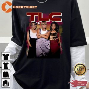 90s TLC Band Left Eye Chili Group Vintage Unisex Shirt