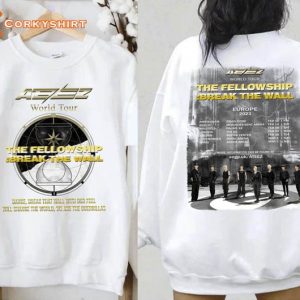ATEEZ The Fellowship Break the Wall Europe 2023 Tour T-Shirt