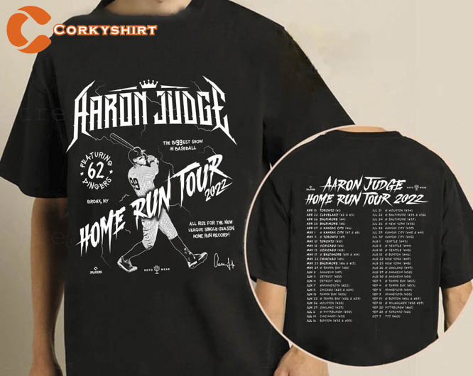 Aaron Judge All Rise Aaron Judge Home Run Tour Double Side Trending Unisex T-Shirt