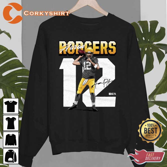 Aaron Rodgers No.12 Football Player Signature Unisex T-Shirt