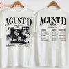 Agust D Tour 2023 In US Suga BTS 2 Side Unisex Shirt