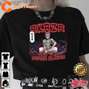 Akaza Japanese Anime Demon Slayer New Unisex T-Shirt Gift For Anime Lover