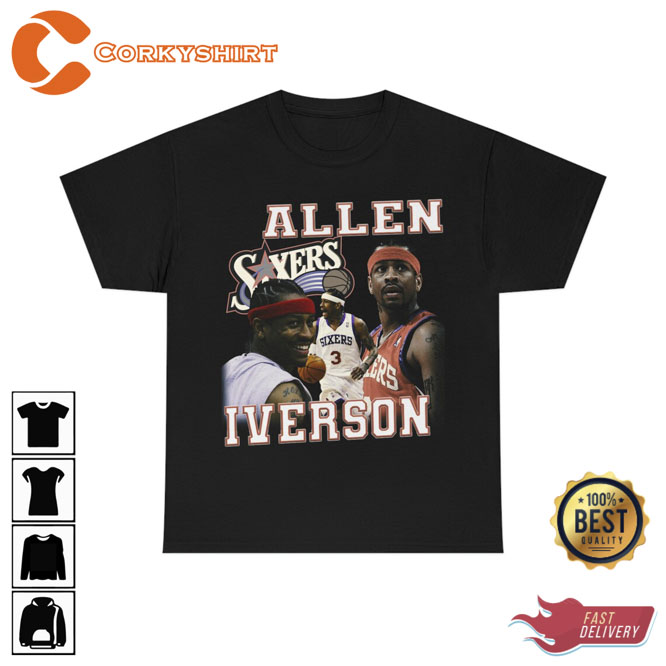 Allen Iverson Professional Basketball Player Vintage T Shirt