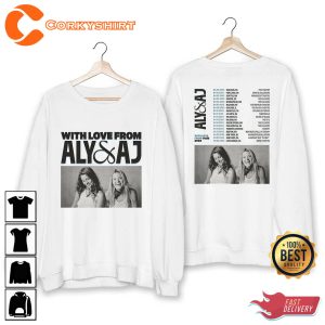 Aly Aj With Love From Tour 2023 Shirt Aly And Aj Band Fan