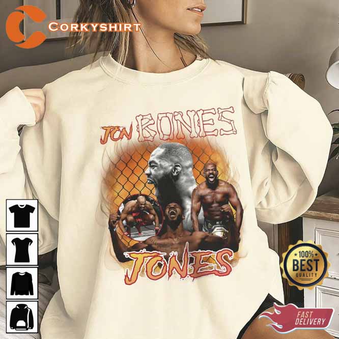 American Former Professional Boxer Jon Jones Heavy Champion Boxing T-shirt (4)