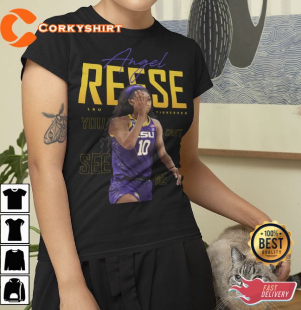 Angel Reese LSU Championship T-Shirt Womens Basketball