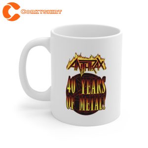 Anthrax Black Label Society 40 Years Tour 2023 Mug For Fan
